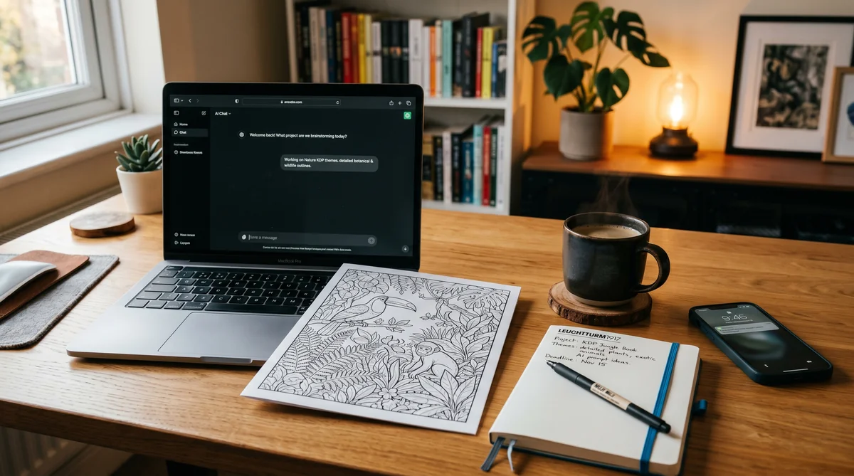 Best ChatGPT Prompts for KDP Coloring Book Interiors