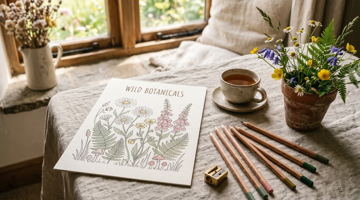 How to Create Cottagecore Coloring Pages with AI (Low-Competition Niche Guide)