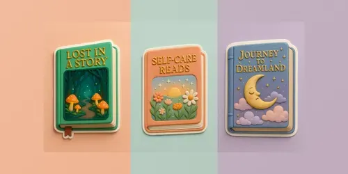 Whimsical Dreamscape Book Stickers