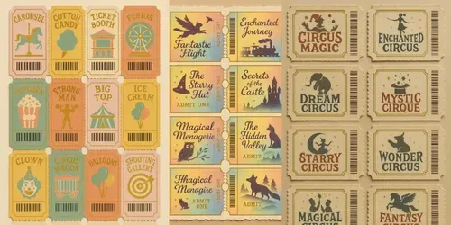 Vintage Ticket Sheets Junk Journals