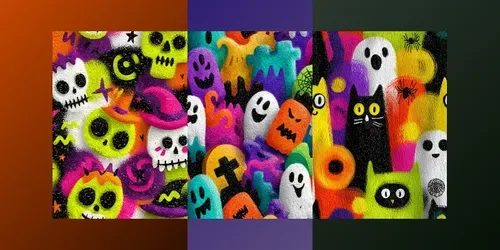 Fun Spooky And Sweet Halloween Patterns