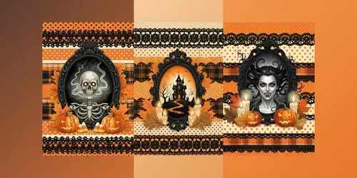 Gothic Halloween Junk Journals Portraits
