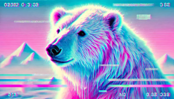 Vaporwave Glitch Aesthetics DALL-E 3 Prompt