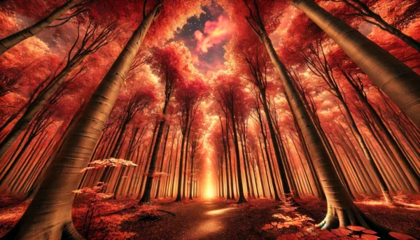 Surreal Autumn Dreamscape Panoramas DALL-E 3 Prompt