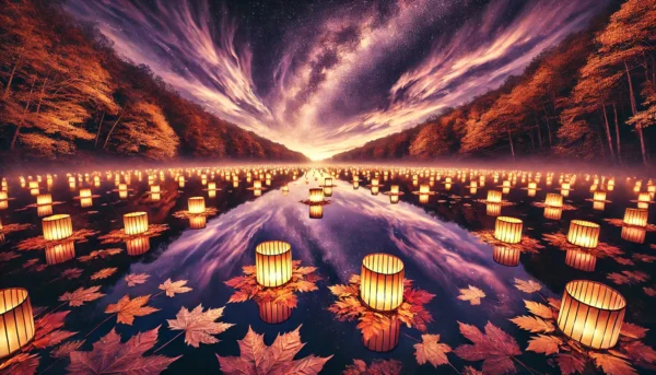 Surreal Autumn Dreamscape Panoramas DALL-E 3 Prompt