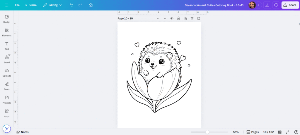Canva Coloring Page