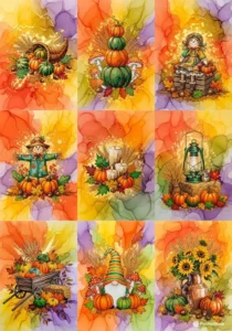 Golden Harvest Mixed Media Wall Art
