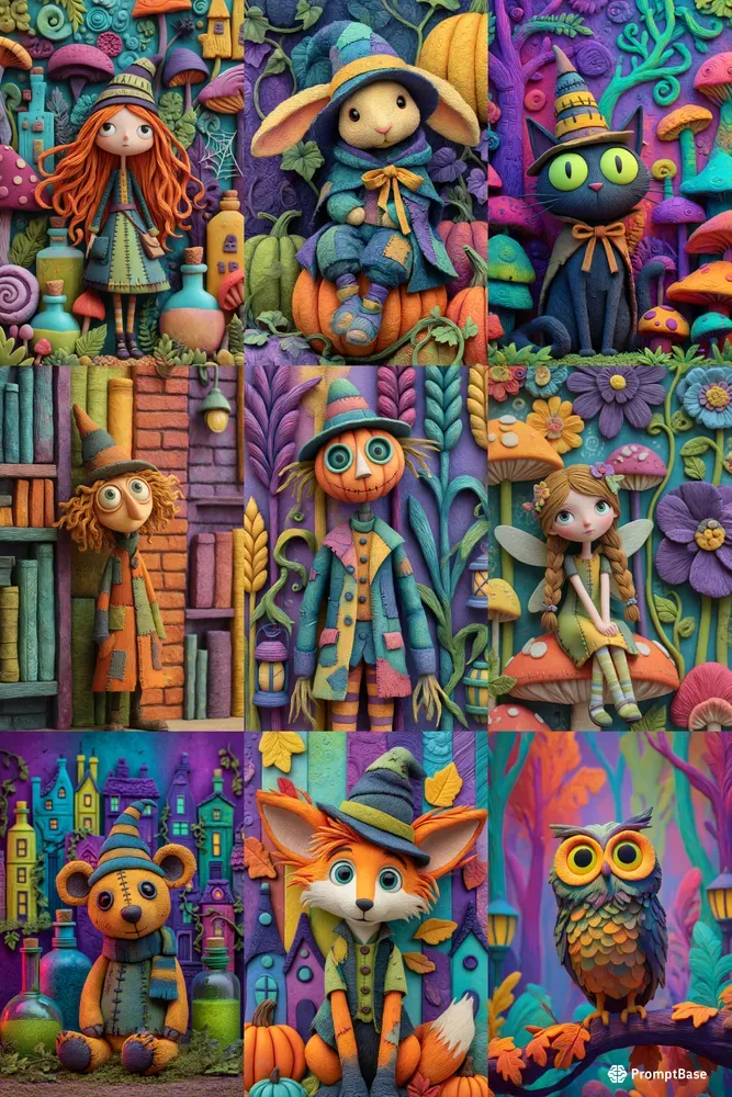 Fairytale Harvest Clay Junk Journals