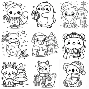 Bold And Easy Christmas Coloring Pages